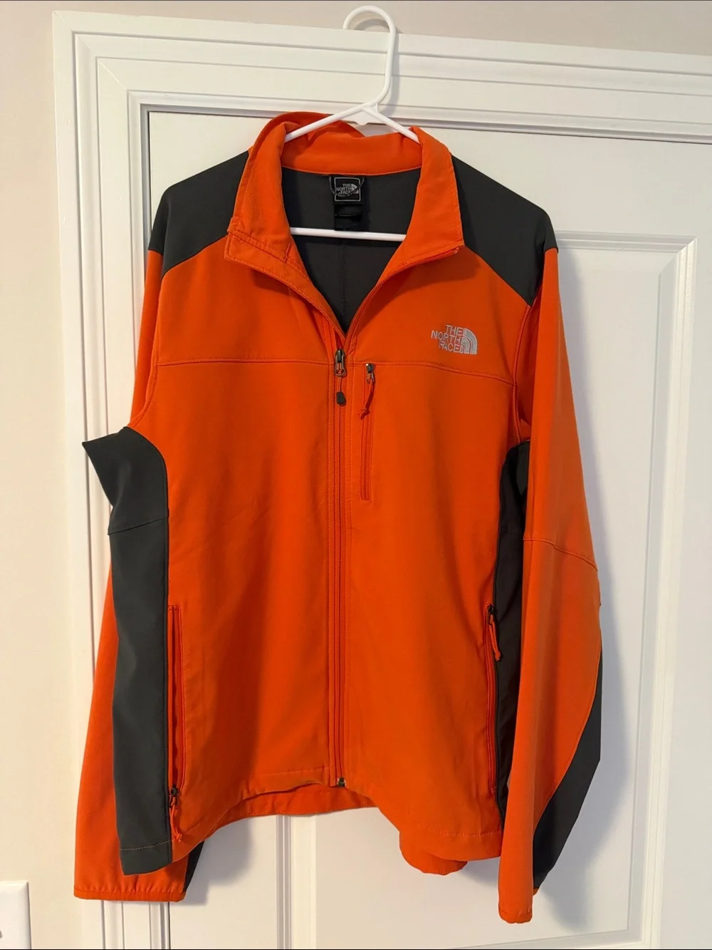 The North Face Men’s Orange and Dark Gray Performance Jacket